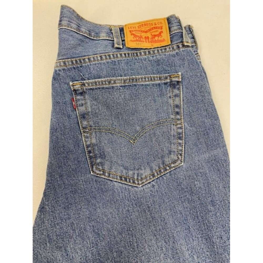 Levis 541 Jeans Mens 38x36 Athletic Taper 100% Cotton Blue Denim Big Tall(411-4)